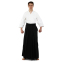 Одежда для Kendo, Iaido Aikido тренеровочный костюм Кендо, топы кендоги шаны Хакама SP-Sport CO-8873 155-190см белый-черный