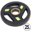 Блины (диски) полиуретановые Zelart TA-5344-2_5 51мм 2,5кг черный