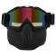Захисна маска-трансформер окуляри окуляри пів-обличчя SP-Sport M-9341 чорний