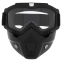 Захисна маска-трансформер окуляри окуляри пів-обличчя SP-Sport M-8584 чорний