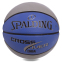 Мяч баскетбольный резиновый SPALDING CROSS OVER SN83337Z №7 серый-синий