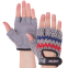 Перчатки для фитнеса и тренировок женские Zelart SB-161950 размер XS-M серый