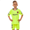 Форма футбольная детская с символикой футбольного клуба BARCELONA MESSI 10 гостевая 2019 SP-Planeta CO-7294 6-16лет салатовый