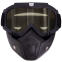 Защитная маска-трансформер очки пол-лица SP-Sport MT-009-BKY черный