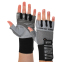 Перчатки для фитнеса и тяжелой атлетики VELO VL-8122 S-XL серый-черный