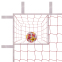 Сітка на ворота футбольна тренувальна з кишенями в кутах "Євро" SP-Planeta SO-9264 7,5x2,5м червоно-білий