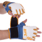 Рукавиці для змішаних єдиноборств MMA шкіряні UFC TrueThai UTT-75542 L-XL синій-білий