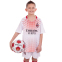 Форма футбольна дитяча з символікою футбольного клубу AC MILAN виїзна 2021 SP-Planeta CO-2455 8-14 років білий-червоний